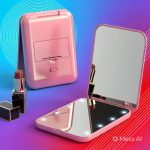 Must Have LED Lighted Pink Pocket Mirror for Pookies