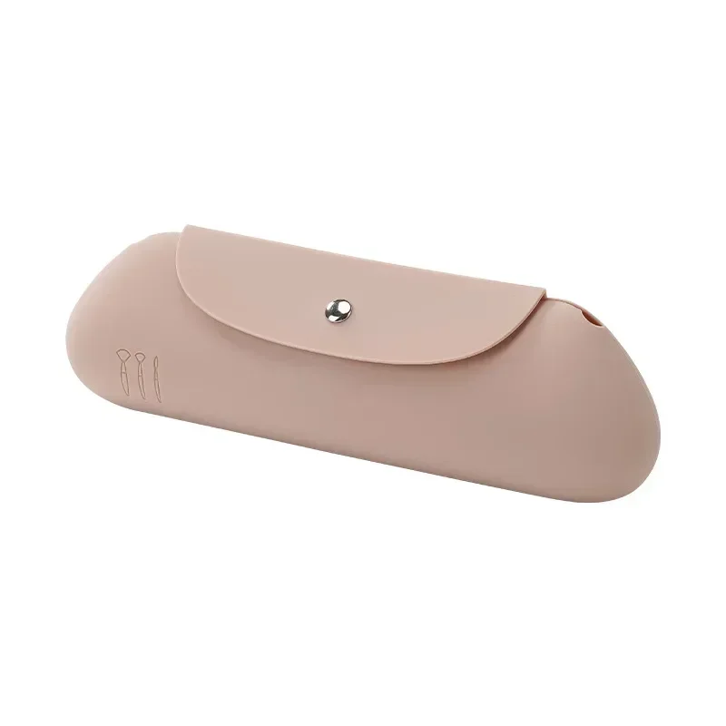 Travel Makeup Brush Holder Silicone Cosmetic Brushes Storage Bag Portable Beauty Sponge Case Makeup Organizer for Travelling - Image 9