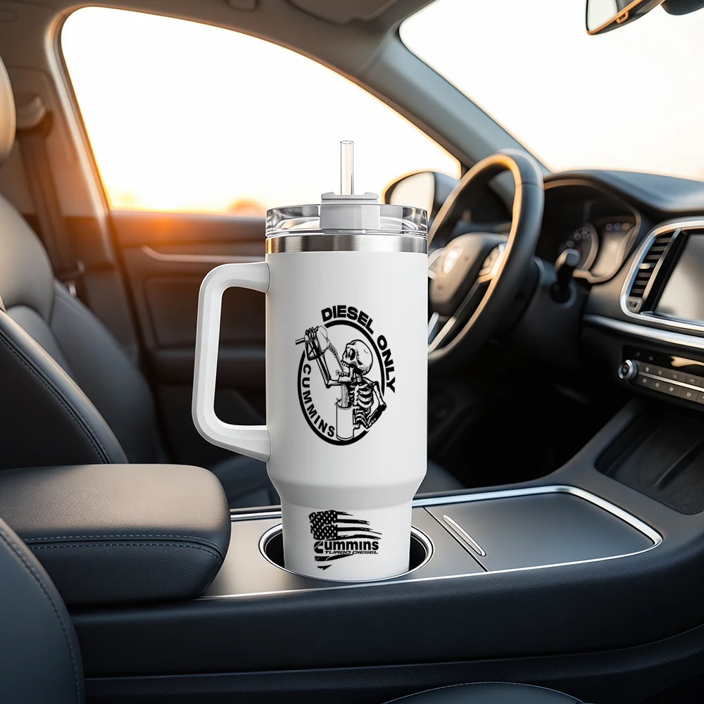 40oz Insulated Tumbler with Handle — Keeps Ice 24+ Hours - Image 3
