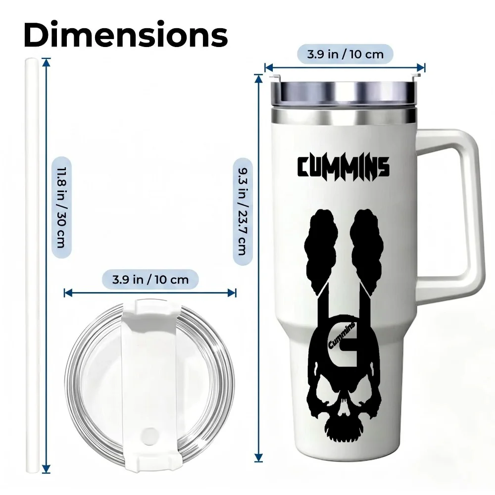 40oz Insulated Tumbler with Handle — Keeps Ice 24+ Hours - Image 5