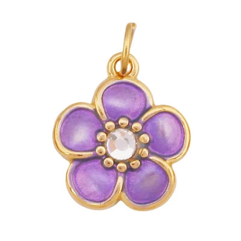 Stainless Steel Flower Plants Coconut Tree Cactus Sunflower Four Leaf Clover Charm Pendant,Necklace Bracelet Jewelry Supply R73 - Image 8