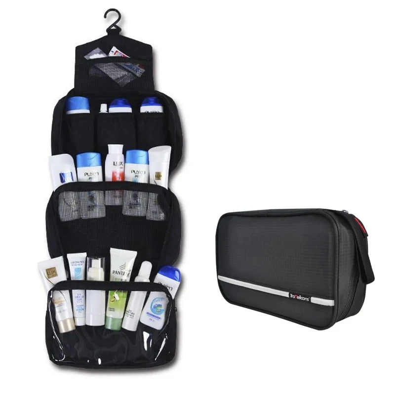 Hanging Travel Toiletry & Makeup Organizer Bag - Image 5