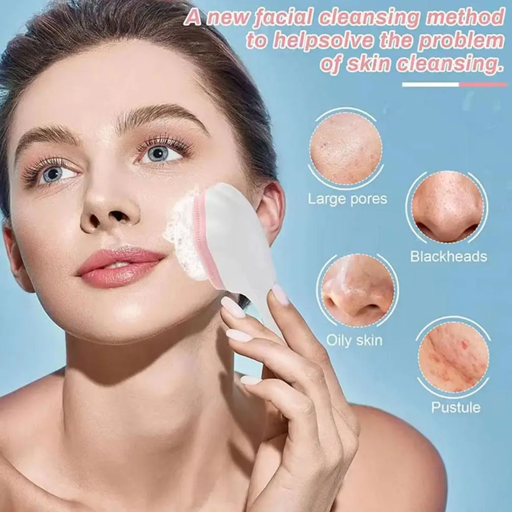 Silicone Manual Facial Deep Cleansing Brush - Cat Paw Face Scrubber for Makeup Removal, Blackhead, and Pore Exfoliating - Image 3