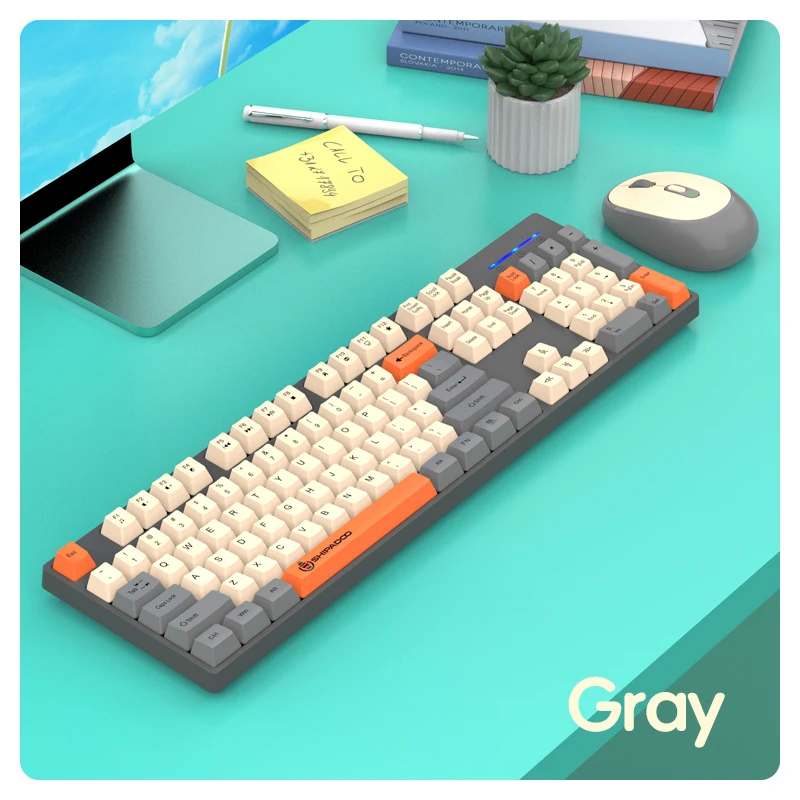 Shipadoo Gaming Wireless Keyboard and Mouse Combo Set,Computer Wireless Laptop Desktop Office Accessories Free Wireless Mouse - Image 7