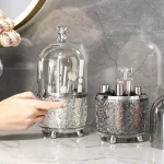 Rotating Acrylic Makeup Organizer — 360° Vanity Display