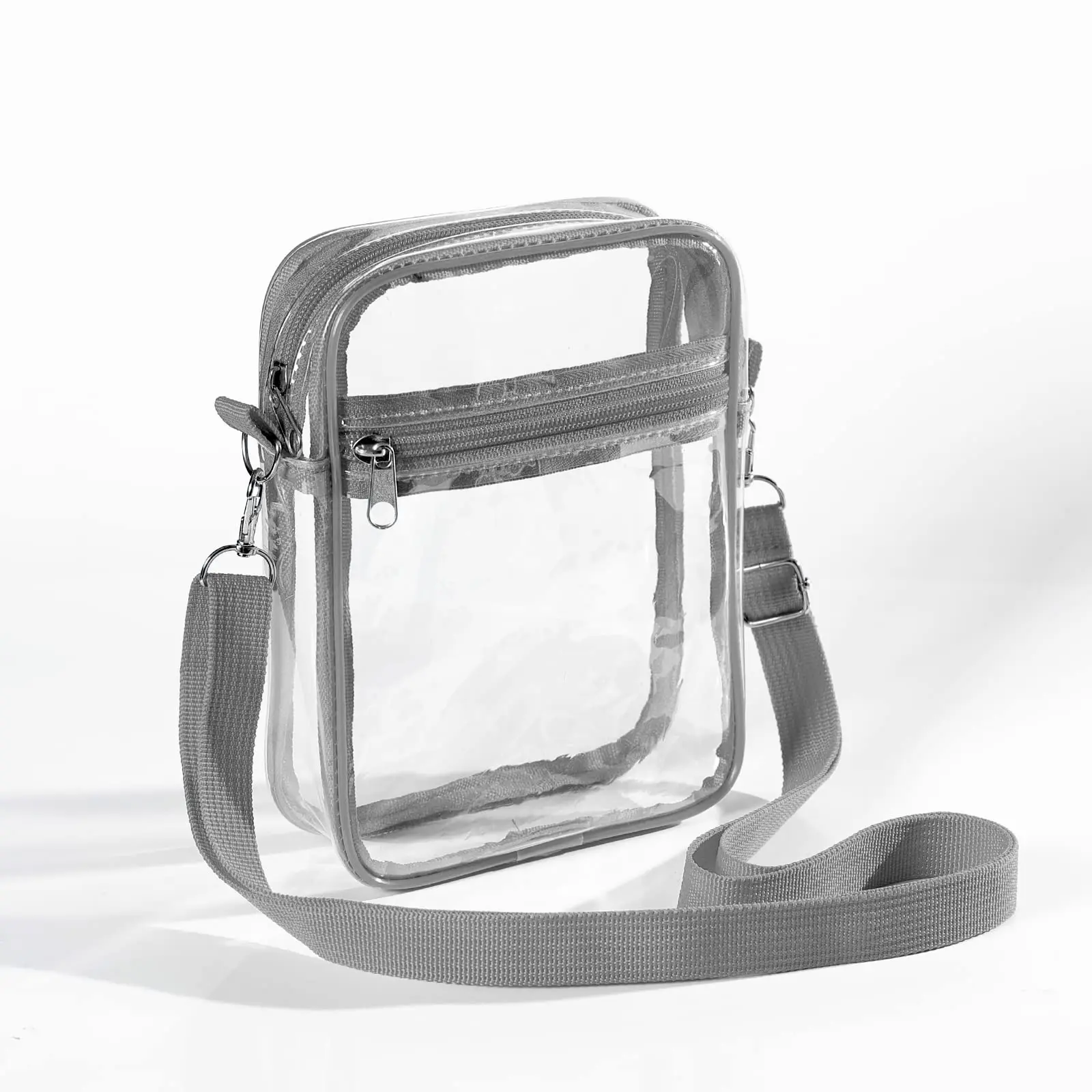 Women Clear Shoulder Bag PVC Concert Transparent Purse Simple Crossbody Bag With Front Pocket Stadium Approved Casual Handbag - Image 10