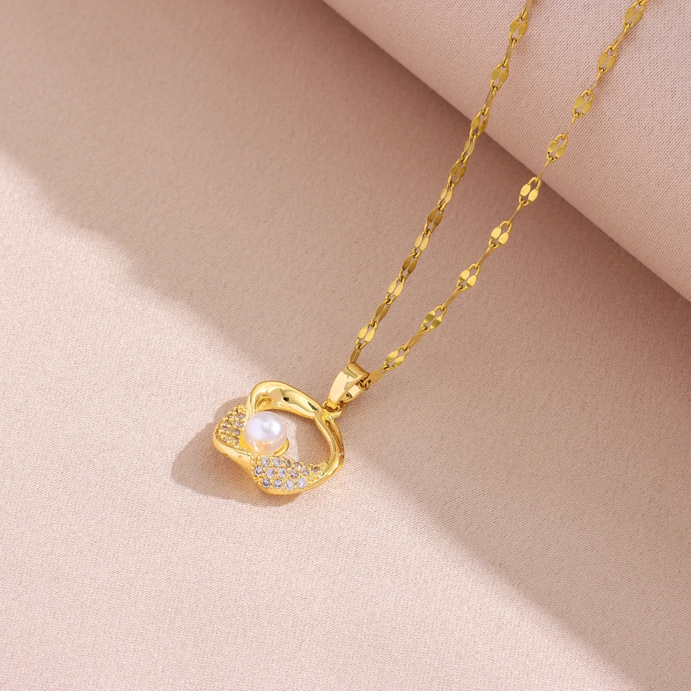 18K Gold-Plated Layered Pearl Necklace Set — Tarnish-Free - Image 6
