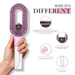 Aquabrush 2-in-1 Hair Detangling Brush & Spray Mister – Anti-Tangle Brush for Curly, Wavy, Straight & Textured Hair
